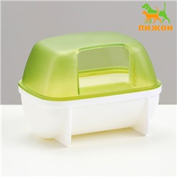 Туалет для грызунов Carno, 10,2 х 7,2 х 7,2 см, зелёный
