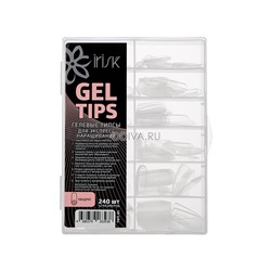 Irisk, Gel Tips - гелевые типсы для экспресс наращивания (Квадрат), 240 шт