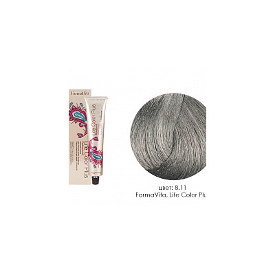 FarmaVita, Life Color Plus - крем-краска для волос (8.11 Светлый интенсивный пепельный блондин )