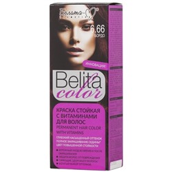 Белита-М Belita сolor  Краска стойкая с витаминами для волос № 6.66 Бордо (к-т)