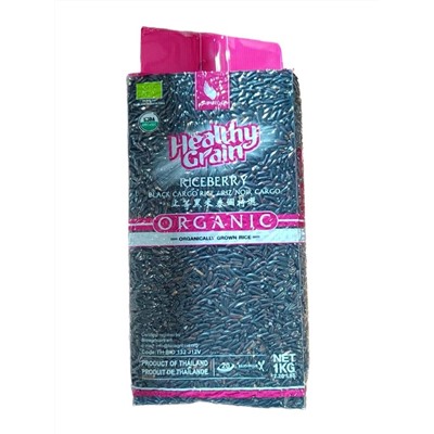 Рис карго чёрный органический Black Cargo Rice Organic Sawat-D 1 кг.