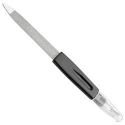 Solinberg Пилка металлическая 232-003, пластиковая ручка с триммером, алмазное покрытие, 12,5 см