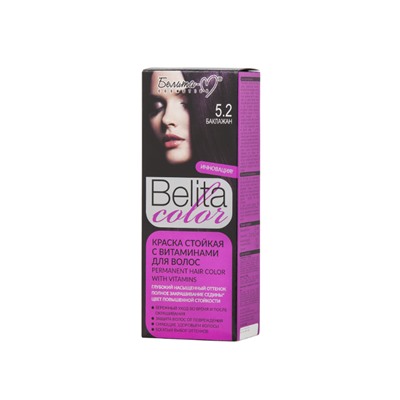 Белита-М Belita сolor  Краска стойкая с витаминами для волос № 5.2 Баклажан (к-т)