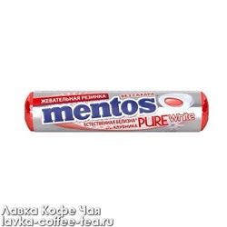 ж/р Mentos Pure White вкус клубника 15,5 г.