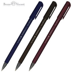 Ручка шариковая 0.5 мм "SlimWrite.ORIGINAL" синяя (3 цвета корпуса) 20-0006 Bruno Visconti