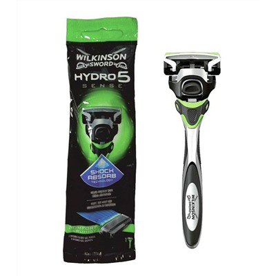 Copy: Станок для бритья Schick (Wilkinson Sword) HYDRO-5 SENSE Comfort (+1 кассета) в мягкой упвковке