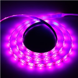 Фитолента светодиодная Luazon, 5 В, SMD5050, 1 м, IP20, 6.2 Вт, 60 LED/м, дим., USB