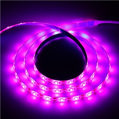 Фитолента светодиодная Luazon, 5 В, SMD5050, 1 м, IP20, 6.2 Вт, 60 LED/м, дим., USB