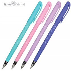 Ручка гелевая со стираемыми чернилами "DeleteWrite Art. Фрукты" синяя 0.5мм (4 цвета корпуса) 20-0258 Bruno Visconti