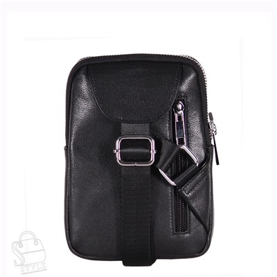 Сумка мужская кожаная 2023088-3BSH black Heanbag