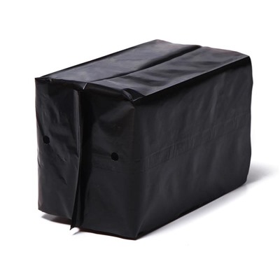 Пакет для рассады, 1 л, 9 × 18 см, полиэтилен толщиной 50 мкм, с перфорацией, чёрный, Greengo