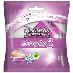 Станок для бритья одноразовый Schick (Wilkinson Sword) Everyday-2 (5шт.) для женщин