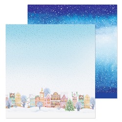 Бумага для скрапбукинга «Снежный город», 30,5 × 30,5