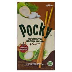 Палочки со вкусом кокоса и сахарного тростника Pocky Glico, Таиланд, 37 г Акция
