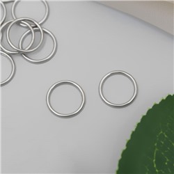 Кольцо для бретелей, металлическое, 10 мм, цвет серебряный