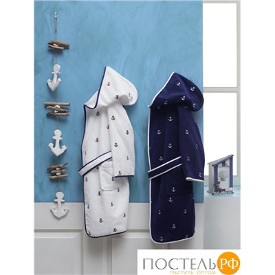 1045G100101016 Детский халат Soft cotton MARINE белый 5/6