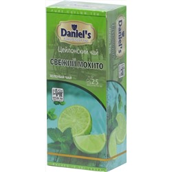 Daniel's. Fresh Mojito Green Tea 50 гр. карт.пачка, 25 пак.