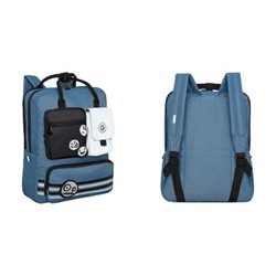 Рюкзак-сумка школьный RD-343-1/4 синий 27х36х16 см GRIZZLY