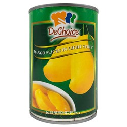 Дольки манго в сиропе DeChoice, Таиланд, 400 мл