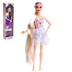 Кукла модель шарнирная "Оля" в платье, МИКС 7023864