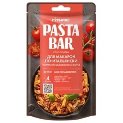 Соус-основа для приготовления макарон по-итальянски в томатно-базиликовом соусе "Гурмикс" 120 г