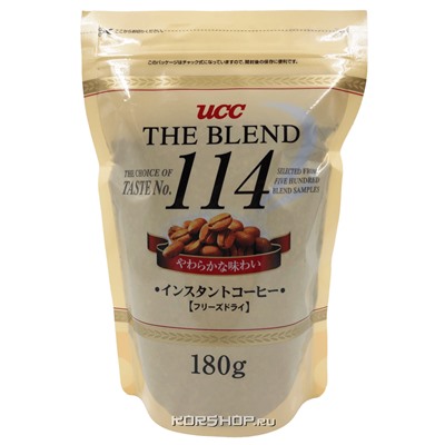 Натуральный растворимый сублимированный кофе The Blend 114 UCC, Япония, 180 г Акция