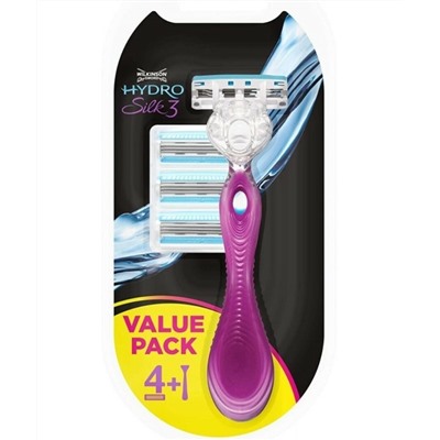 Станок для бритья Schick (Wilkinson Sword) Hydro Silk-3 (+4 кассеты) для женщин