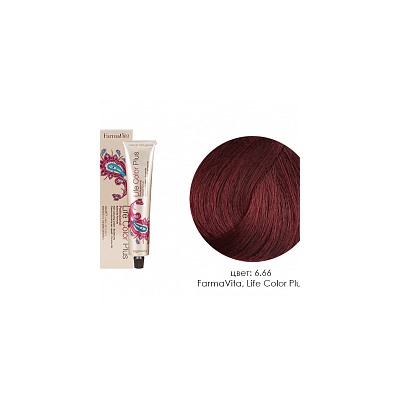 FarmaVita, Life Color Plus - крем-краска для волос (6.66 красно-пунцовый)