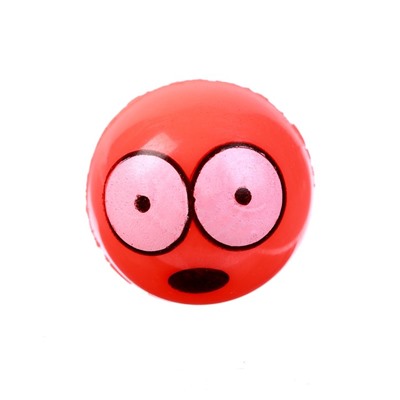 Мяч каучуковый «Рожицы», 2,7 см, цвета МИКС