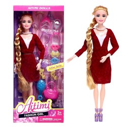 Кукла-модель шарнирная «Рая» в платье, с аксессуарами, МИКС 5066327