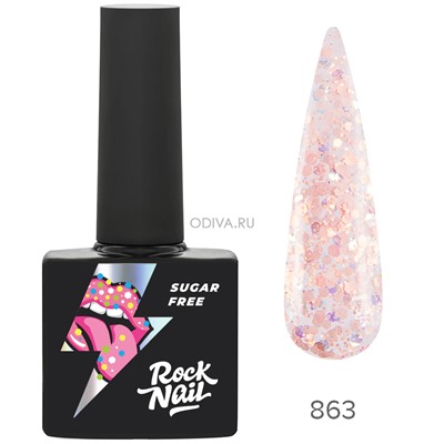 RockNail, гель-лак Sugar Free 863, 10 мл