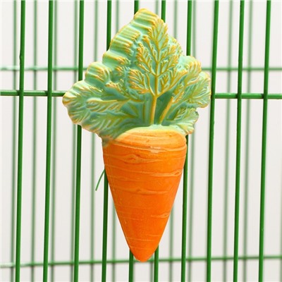 Минеральный камень  "Пижон"  для грызунов, морковь, 58 г