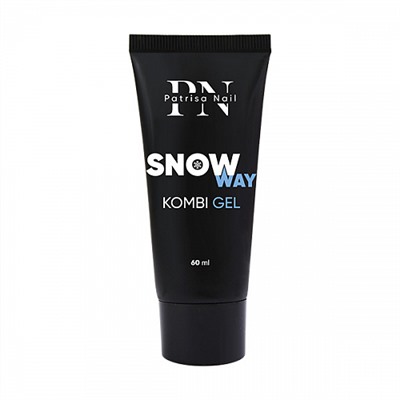 Patrisa Nail, Комби гель Snow Way молочный мерцающий, 60 гр.