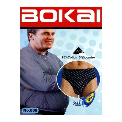 Мужские трусы Bokai 609 плавки хлопок 5XL-8XL