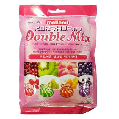 Леденцовая карамель Double Mix Melland, Корея, 100 г Акция