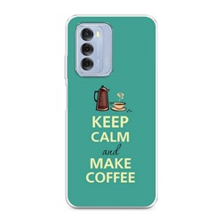 Силиконовый чехол Keep calm and make coffee на ZTE Blade V40