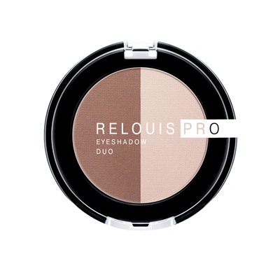 Relouis PRO Тени для век eyeshadow DUO тон 104 (13 Iced Coffee+14 Mauve)