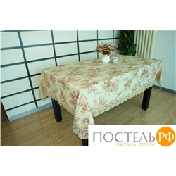 Скатерть "Карвен" цветная с гипюром 150*180 М 613-2 крем (арт. М 613-2)