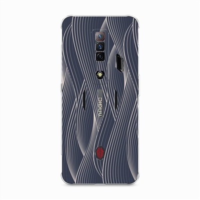 Силиконовый чехол 3D волны на ZTE Nubia Red Magic 7S