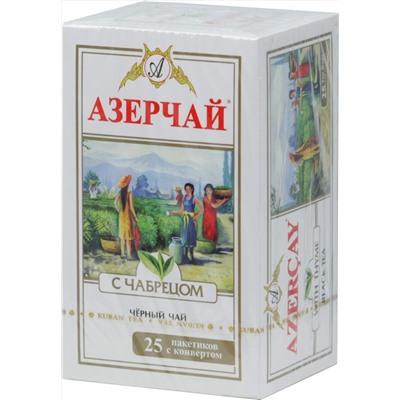 Azercay. Черный с чабрецом 50 гр. карт.пачка, 25 пак.