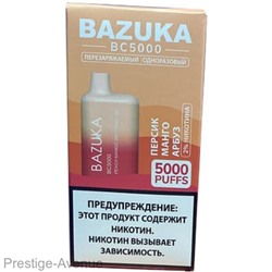 Эл. сиг.  Bazuka Peach Mango Watermelon — Персик, Манго и Арбуз 2%, 5000 Тяг