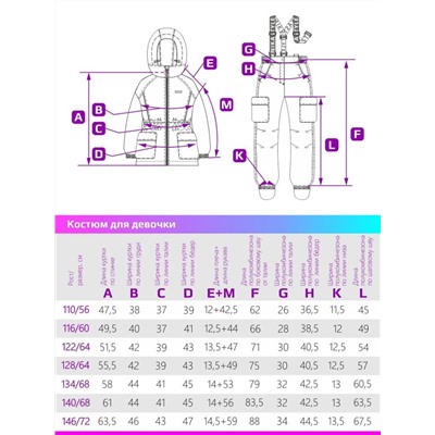 Комплект утепленный для девочки NIKASTYLE 7м2424 инжир латте