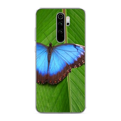 Силиконовый чехол Тропическая бабочка 1 на Xiaomi Redmi Note 8 Pro