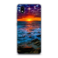 Силиконовый чехол Закат 1 на ZTE Blade A3 (2020)