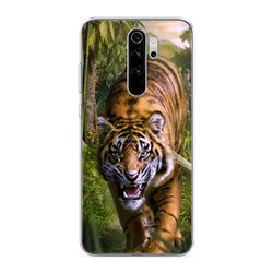 Силиконовый чехол Тигр в джунглях 2 на Xiaomi Redmi Note 8 Pro