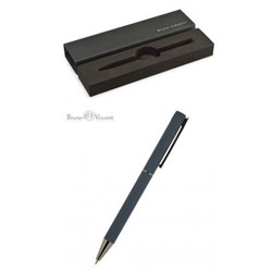 Ручка автоматическая шариковая 1.0мм "BERGAMO" синяя, (корпус синий, футляр черный) 20-0245/04 Bruno Visconti