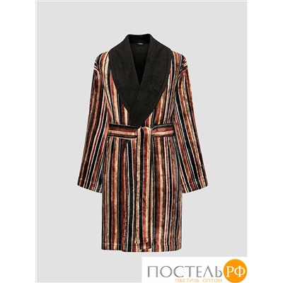 TOGAS ЭРВЕ корич-черн Халат M-L(48), 1 пр., 75% хлопок/25% модал, 450 г/м2