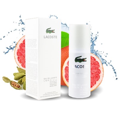 Спрей-парфюм для мужчин Lacoste Eau De Lacoste L12.12 Blanc, 150 ml