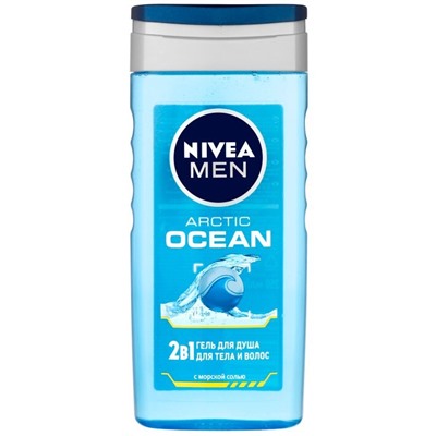 Гель для душа NIVEA MEN Arctic Ocean 2в1 с морской солью (250мл) (82590)