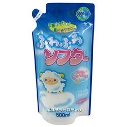 Кондиционер для стирки «Воздушная мягкость» Fuwafuwa Rocket Soap м/у, Япония, 500 мл